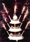 Artificii pe tort
