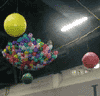 Combinatie de baloane EXPLODER cu lansare din plasa